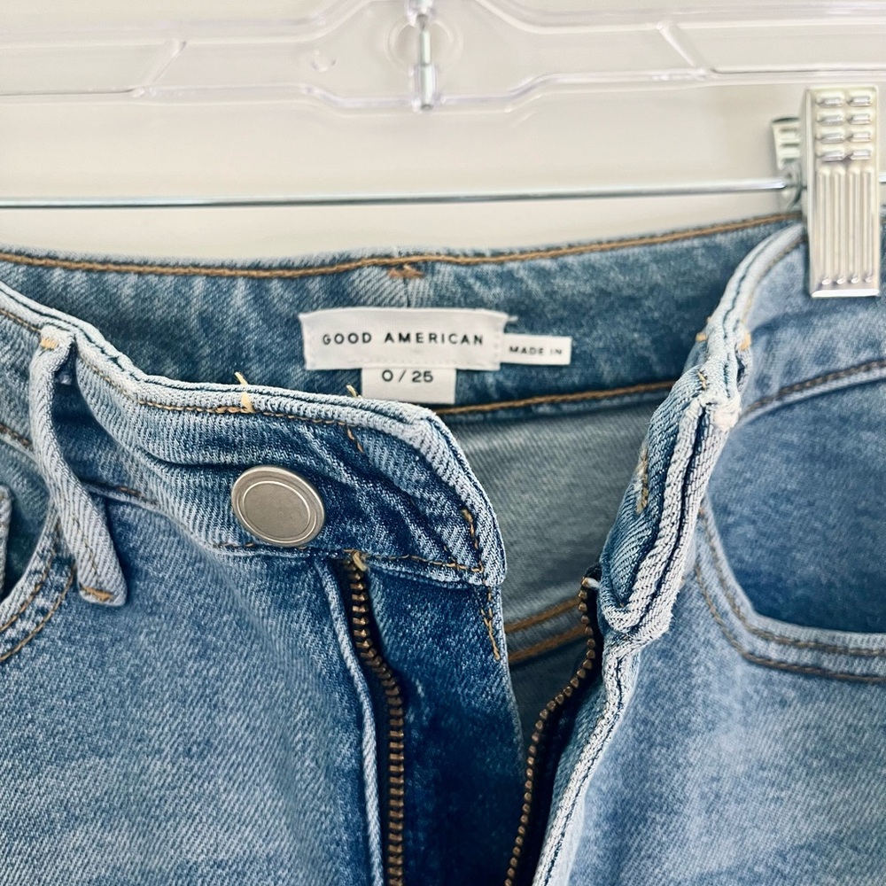 Good American denim slit skirt - Picture 3 of 5
